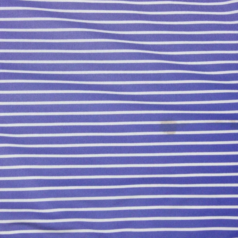 RLX Ralph Lauren Stripe Polo Shirt Mens XL Blue Golf